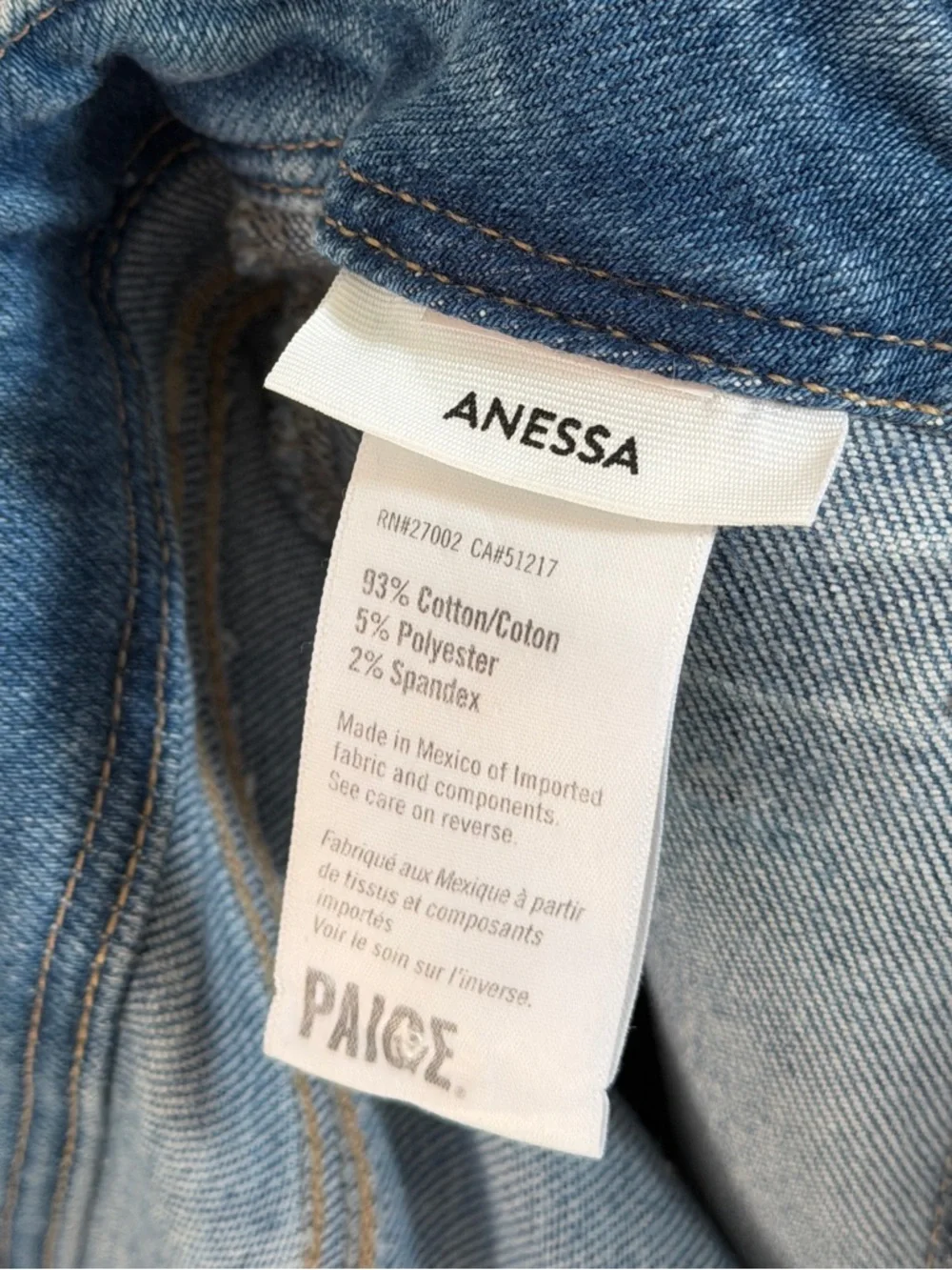 PAIGE Anessa Wide Leg Jeans Size 27 - Picture 9 of 9